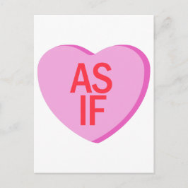 Cartão Postal Candy Heart - AS IF