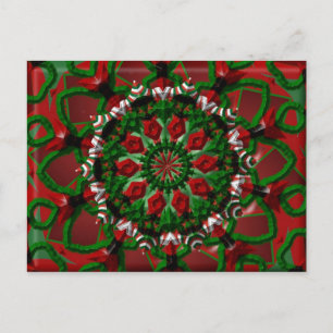 Cartão Postal Candy Wreath