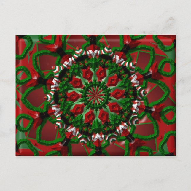 Cartão Postal Candy Wreath (Frente)