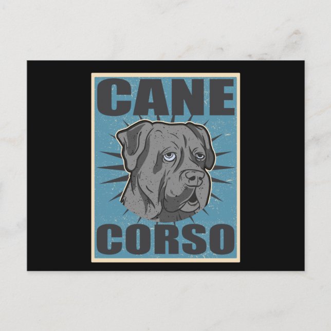 Cartão Postal Cane Corso Italiano Dog | Cane Corsos (Frente)