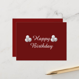 Cartão Postal Caneca de Aniversário com Balões