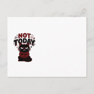 Cartão Postal Caneca de Café Gato Preto Mal-Humorado Engraçado N