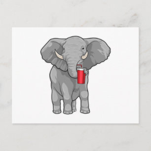 Cartão Postal Caneca Elefante