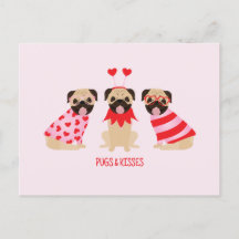 Canecas E Beijos Cães Pug Cute