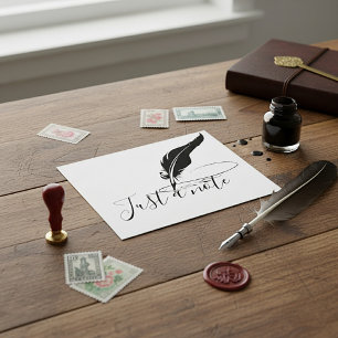Cartão Postal Caneta tinteiro personalizada