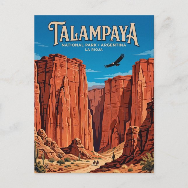 Cartão Postal Canhão de Talampaya (Frente)