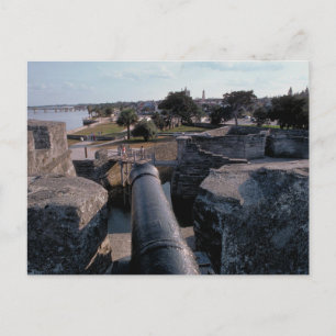 Cartão Postal Canhão em Castillo de San Marcos