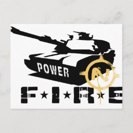 Cartão Postal Canhão Militar de Força de Fogo