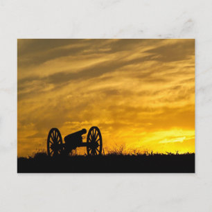 Cartão Postal Canhão no pôr do sol, Antietam National Battlefiel