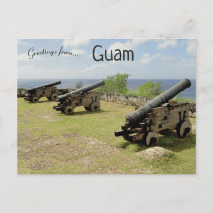 Cartão Postal Canhões em Guam