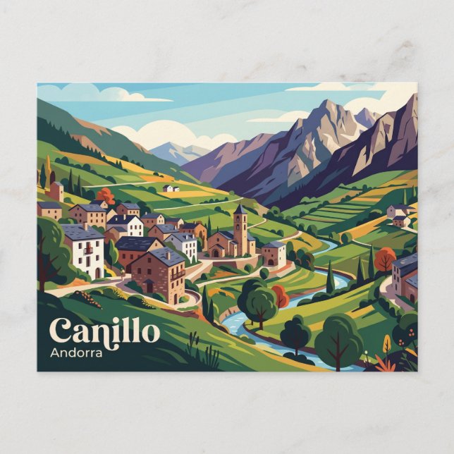 Cartão Postal Canillo, Andorra Andorra (Frente)