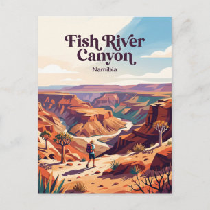 Cartão Postal Cânion do Rio Fish Namíbia