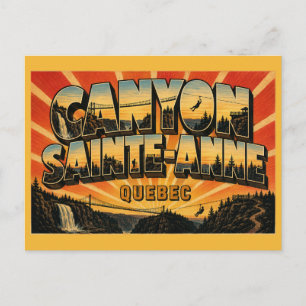 Cartão Postal Cânion Sainte-Anne Maravilha Natural de Quebec