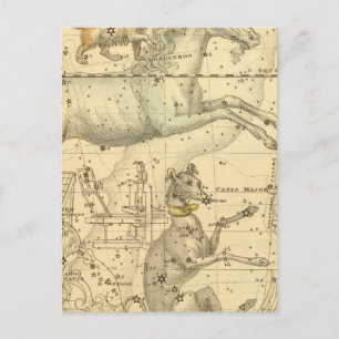 Cartão Postal Canis Major, Canis Minor, Monoceros, Argo Navis