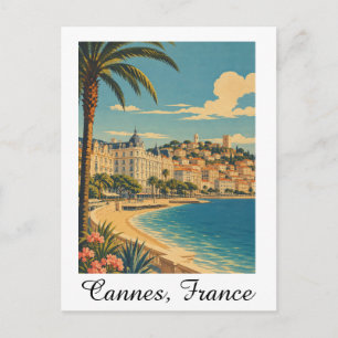 Cartão Postal Cannes Antiga França Riviera Francesa