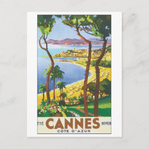 Cartão Postal Cannes Cote D' Azur