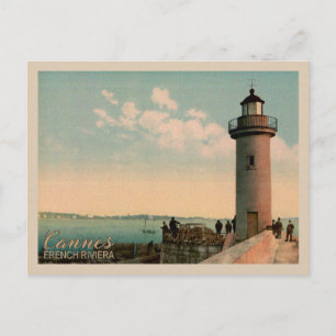 Cartão Postal Cannes French Riviera Lighthouse France