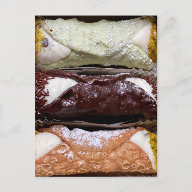 Cartão Postal Cannolis Still Life Fine Art Photograph (Frente)
