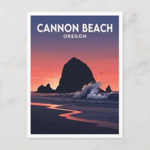 Cartão Postal Cannon Beach e Haystack Rock Viagens Oregon