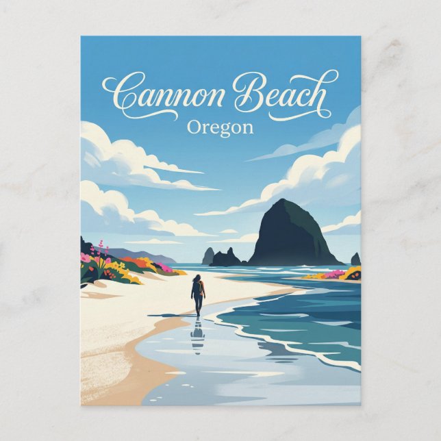 Cartão Postal Cannon Beach EUA (Frente)