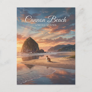 Cartão Postal Cannon Beach Oregon