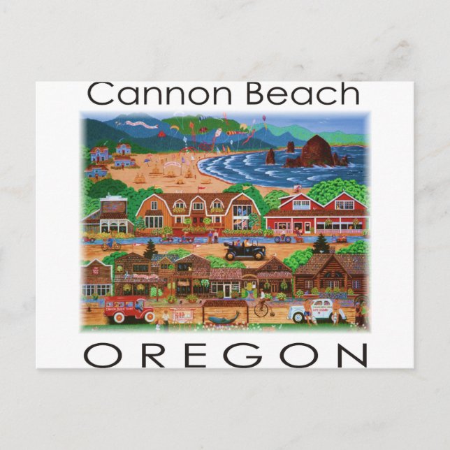 Cartão Postal Cannon Beach ~ Oregon (Frente)