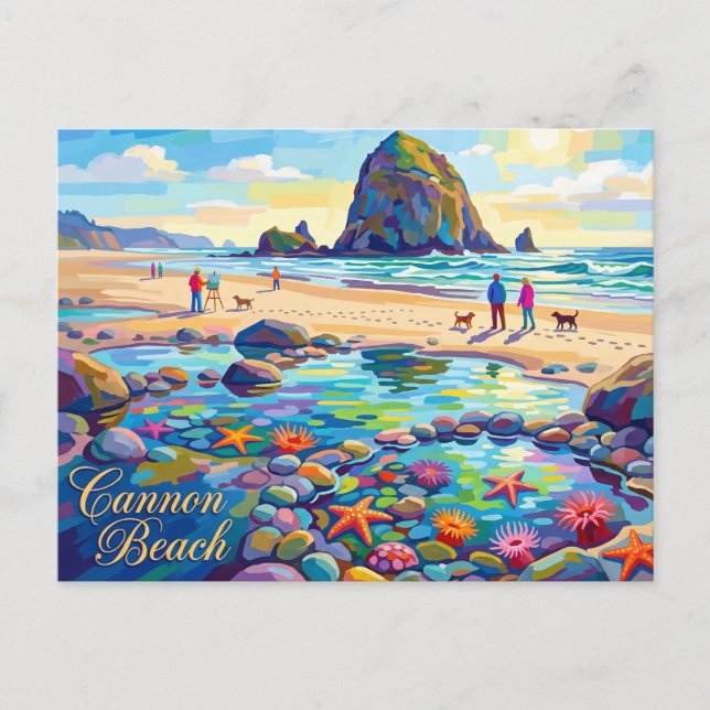 Cartão Postal Cannon Beach Oregon (Frente)