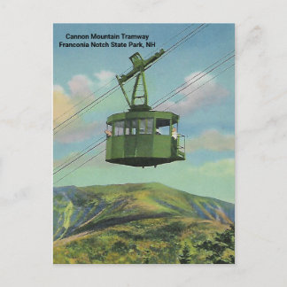 Cartão Postal Cannon Mt. New Hampshire Tramway Vintage