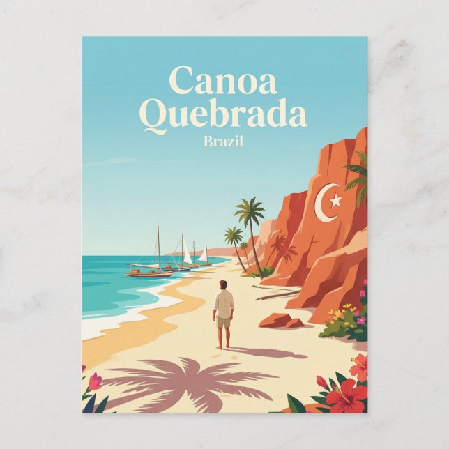 Cartão Postal Canoa Quebrada Brasil (Frente)