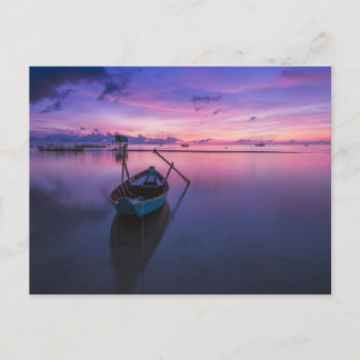 Cartão Postal Canoagem de Kayaking Navegando - é vida