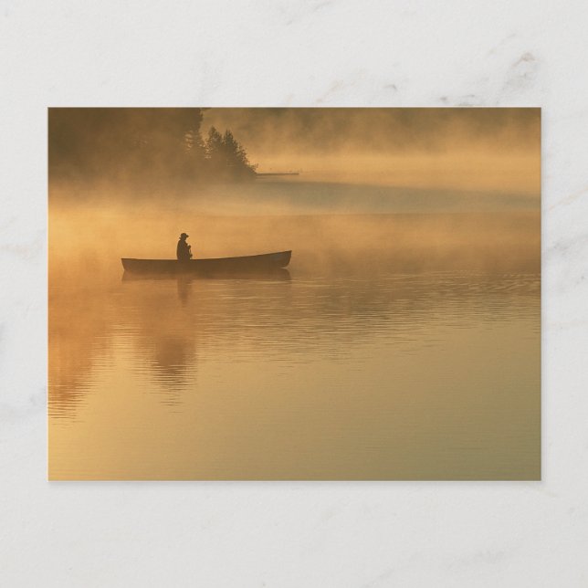 Cartão Postal canoista, Parque Algonguin, Ontário, Canadá. (Frente)