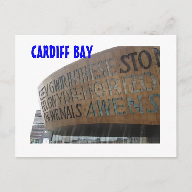 Cartão Postal Canolfan Mileniwm Cymru (Frente)