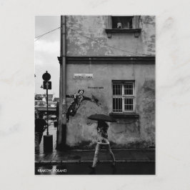 Cartão Postal Cantando no Cartão-Postal da Chuva, com Texto da C