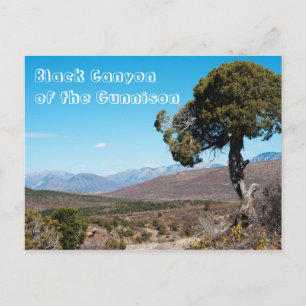 Cartão Postal Cantão Negro do Parque Nacional Gunnison