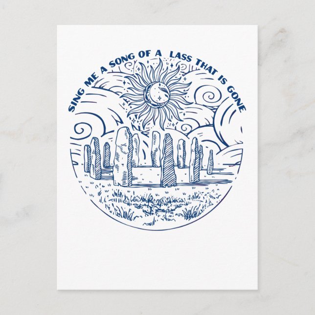 Cartão Postal Cante-me uma Canção (Frente)