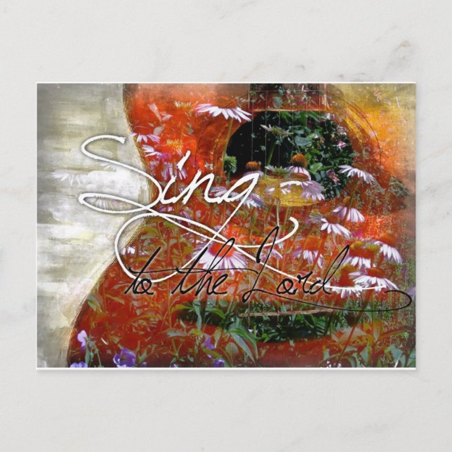 Cartão Postal cante para o Senhor (Frente)