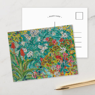 Cartão Postal Canteiro de Flores   Louis Valtat