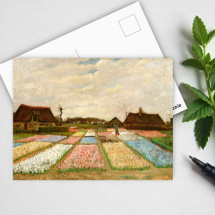 Cartão Postal Canteiros de Flores na Holanda de Vincent Van Gogh