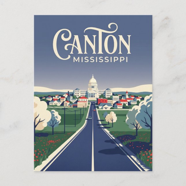 Cartão Postal Canton Mississippi (Frente)