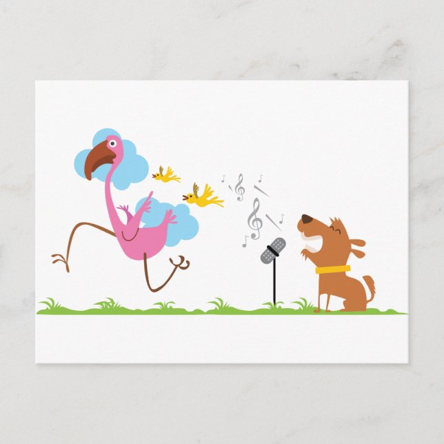 Cartão Postal Cantor do cachorrinho (Frente)
