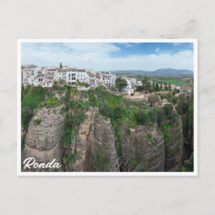 Cartão Postal Canyon em Ronda Andaluzia, Espanha