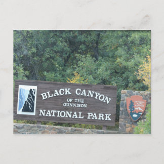 Cartão Postal Canyon Negro da Gunnison