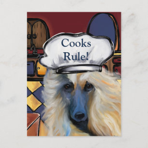 Cartão Postal Cão Afegão    