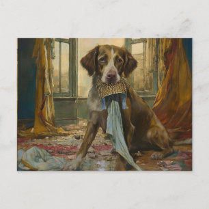 Cartão Postal Cão AI Destruído