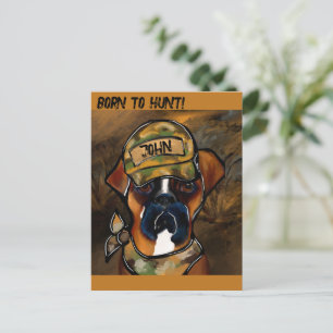 Cartão Postal Cão Boxer