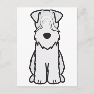 Cartão Postal Cão Cartoon de Soft Coated Wheaten Terrier