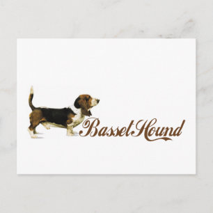 Cartão Postal cão de basset