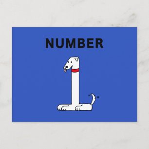 Cartão Postal Cão Número Um