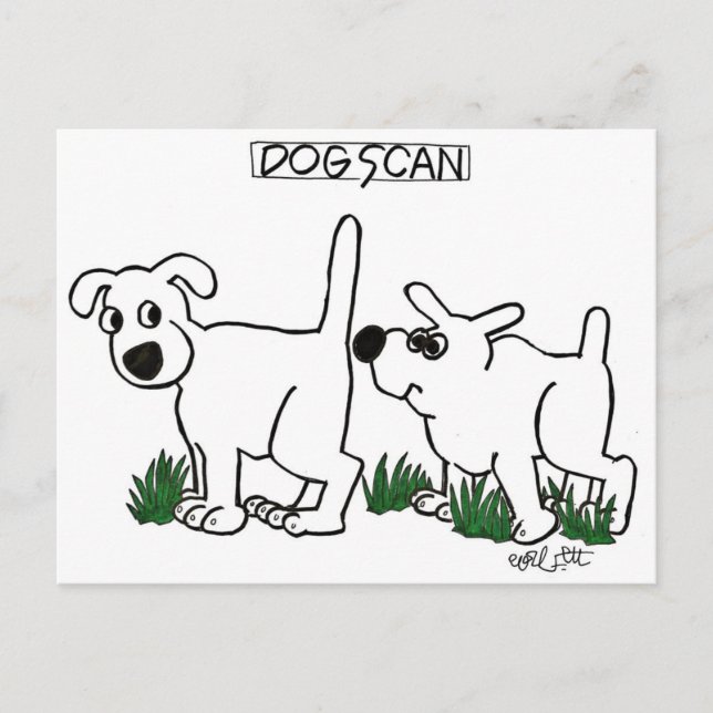 Cartão Postal Cão Scan! (Frente)