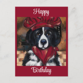 Cartão Postal Cão Terra Nova   